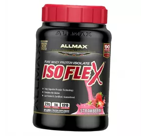 Чистый изолят сывороточного протеина, Isoflex, Allmax Nutrition  907г Клубника (29134005)