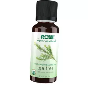 Органическое масло чайного дерева, Organic Tea Tree Oil, Now Foods  30мл  (43128024)
