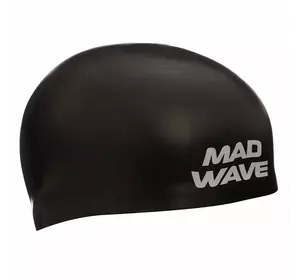 Шапочка для плавания Soft Fina Approved M053301 Mad Wave  M Черный (60444176)