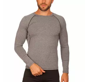 Компрессионная мужская футболка с длинным рукавом 1416 Domino  XL Серый (06507055)
