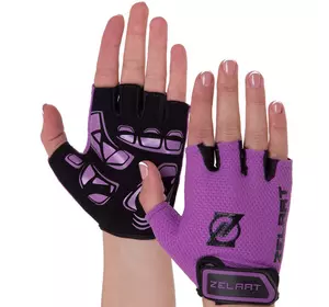 Перчатки для фитнеса MA-3888 Zelart  XL Черно-фиолетовый (07363061)
