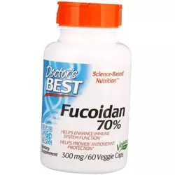 Фукоидан, Fucoidan 70%, Doctor's Best  60вегкапс (70327010)