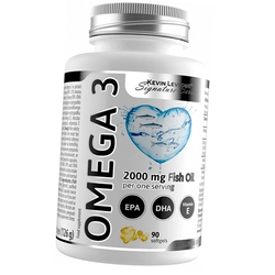 Высококачественный рыбий жир, Omega-3 2000, Kevin Levrone  90гелкапс (67056001)