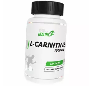 Карнитин Тартрат в таблетках, Healthy L-Carnitine 1000, MST  60таб (02288011)