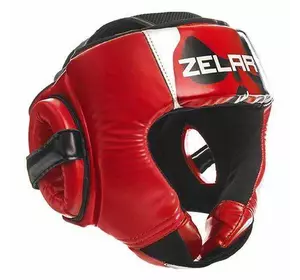Шлем боксерский открытый BO-1316 Zelart  M Черно-красный (37363084)