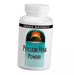 Порошок шелухи подорожника, Psyllium Husk Powder, Source Naturals  340г (69355006)