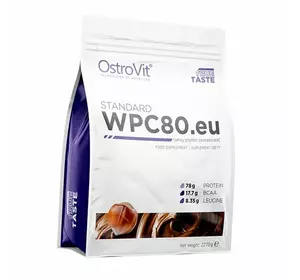 Концентрат Сывороточного Протеина, WPC80.eu standart, Ostrovit  2270г Лесной орех (29250004)