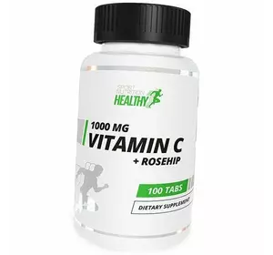 Витамин С с Шиповником, Healthy Vitamin C 1000 With Rose Hip, MST  100таб (36288020)
