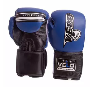 Перчатки боксерские VL-8186 Velo  12oz Сине-черный (37241010)