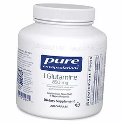 Глютамин в капсулах, L-Glutamine 850, Pure Encapsulations  250капс (32361003)