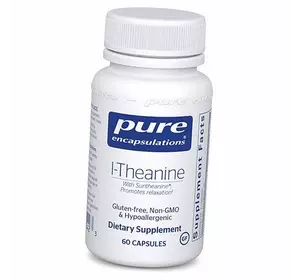 Теанин для расслабления, L-Theanine, Pure Encapsulations  60капс (27361012)