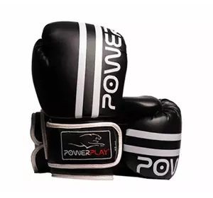 Боксерские перчатки 3010 Power Play  12oz Черно-белый (37228043)