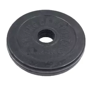 Блины (диски) обрезиненные Shuang Cai Sports ТА-1441 FDSO  1,25кг  Черный (58508107)