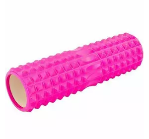 Роллер для йоги и пилатеса Spin Roller FI-6674    45см Розовый (33508022)