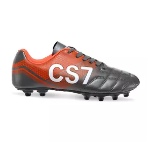 Бутсы футбольная обувь подростковая H8003-1 CS7 Yuke  41 Серо-оранжевый (57557013)
