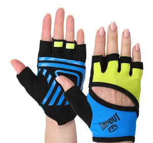 Перчатки для фитнеса Tapout SB168515 Maraton  S Черно-сине-желтый (07446062)