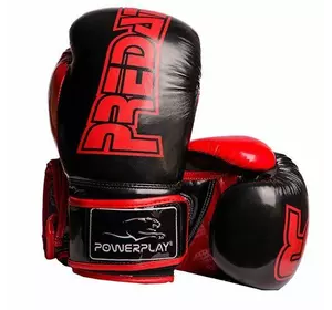 Боксерские перчатки 3017 Power Play  8oz Черно-красный (37228042)