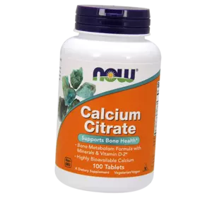 Витамины для костей, Calcium Citrate, Now Foods  100таб (36128080)