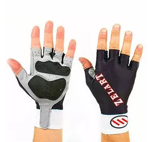 Перчатки для фитнеса с эластичной манжетой ZG-3601 Zelart  XS Черный (07363015)