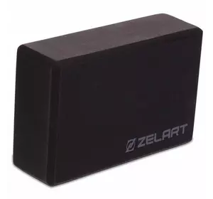 Блок для йоги FI-2572 Zelart    Черный (56363157)