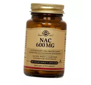 Ацетилцистеин, NAC 600, Solgar  30вегкапс (70313010)