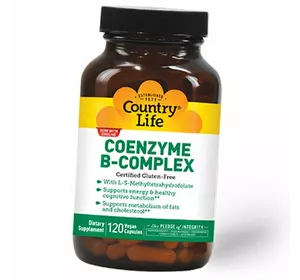 Комплекс Коензимов группы В, Coenzyme B-Complex, Country Life  120вегкапс (36124026)