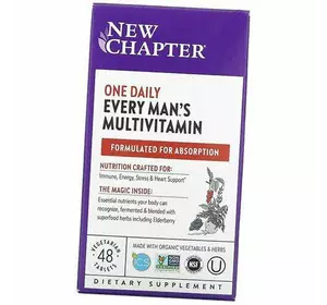Мультивитамины для мужчин, Every Man's One Daily Multivitamin, New Chapter  48вегтаб (36377010)