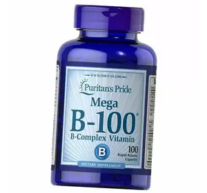 Витамины группы В, Mega B-100 Complex Caps, Puritan's Pride  100капс (36367191)