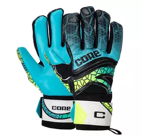 Перчатки вратарские с защитой пальцев FB-9533 Core  10 Голубой (57568008)