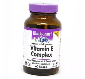 Комплекс Токоферолов и Токотриенолов с Витамином Е, Vitamin E Complex, Bluebonnet Nutrition  60капс (36393115)