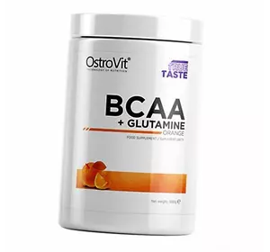 Аминокислоты ВСАА и Глютамином, BCAA + glutamine, Ostrovit  500г Апельсин (28250001)