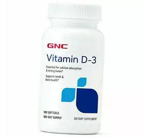 Витамин Д3, Холекальциферол, Vitamin D-3 2000 Soft, GNC  180гелкапс (36120193)
