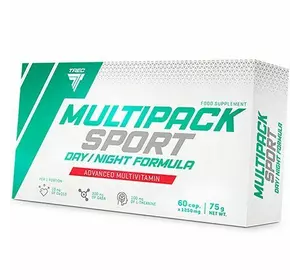 Витаминно-минеральный комплекс, Multi Pack Sport Day/Night, Trec Nutrition  60капс (36101008)