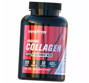 Морской коллаген и Гиалуроновая кислота, Marine Collagen With Hyaluronic Acid, Ванситон  120капс (68173002)