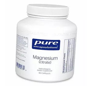 Магний Цитрат, Magnesium Citrate, Pure Encapsulations  180вегкапс (36361007)