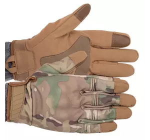 Перчатки тактические с закрытыми пальцами Military Rangers BC-9878 FDSO  XXL Камуфляж Multicam (07508097)