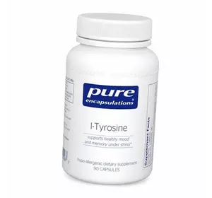 Тирозин, L-Tyrosine, Pure Encapsulations  90капс (27361005)