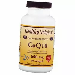 Коэнзим Q10, Убихинон, CoQ10 600, Healthy Origins  60гелкапс (70354022)