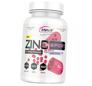 Цинк Цитрат, Zinc Citrate Sport, Genius Nutrition  60таб (36562008)