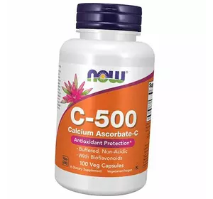 Аскорбат Кальция, Витамин С, C-500 Calcium Ascorbate, Now Foods  100вегкапс (36128322)