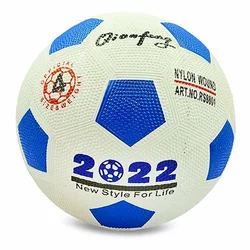 Мяч резиновый Футбольный XK4280-01 FDSO   Бело-синий (59508077)