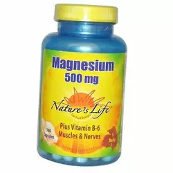 Магний Витамин В6, Magnesium, Nature's Life  100вегкапс (36454002)