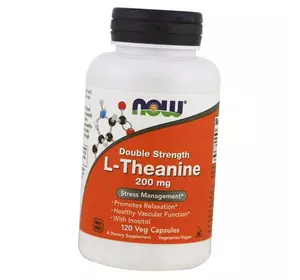 L-Теанин двойной силы, L-Theanine 200, Now Foods  120вегкапс (27128026)
