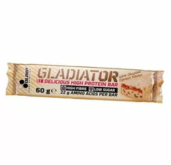 Протеиновый батончик с низким содержанием сахара, Gladiator, Olimp Nutrition  60г Белый шоколад-эспрессо (14283003)