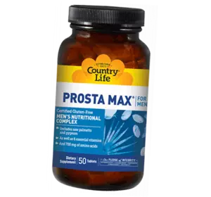 Комплекс для поддержки мужского здоровья, Prosta Max For Men, Country Life  50таб (36124002)