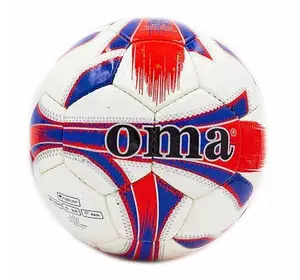 Мяч футбольный Oma JM-4 No branding  №5 Бело-красный (57429137)