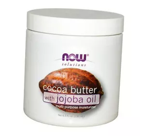 Масло какао с маслом жожоба, Cocoa Butter with Jojoba Oil, Now Foods  192мл  (43128009)