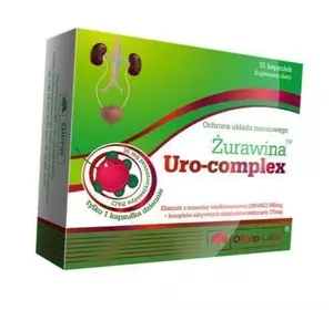 Комплекс для здоровья мочевыводящих путей, Uro Complex, Olimp Nutrition  15капс (71283015)