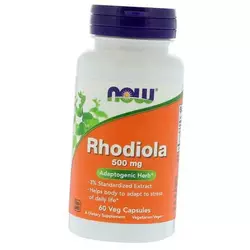 Экстракт Родиолы, Rhodiola 500, Now Foods  60вегкапс (71128084)