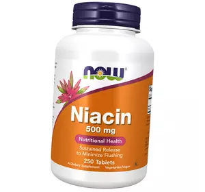 Ниацин, Niacin Tabs, Now Foods  250таб (36128191)